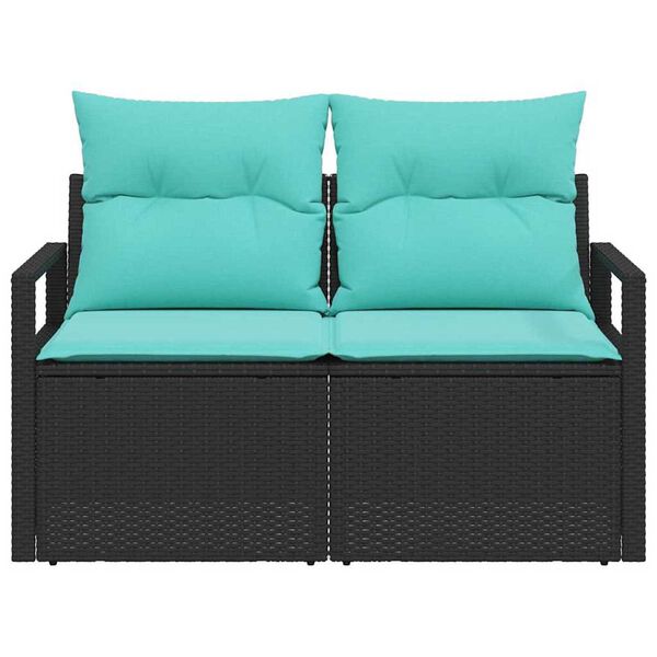 vidaXL Zahradn&iacute; sofa s pol&scaron;t&aacute;řem 120 x 62 x 69 cm polyratan