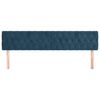 vidaXL Čela postele tmavě modr&aacute; 180x7x78/88 cm samet