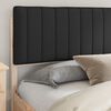 vidaXL R&aacute;m postele s čalouněn&yacute;m čelem s čelo Čern&aacute; 200 x 200 cm