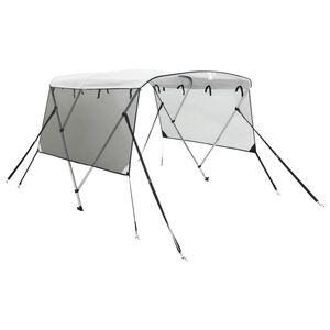 vidaXL Bimini stř&iacute;&scaron;ka se 3 oblouky a bočnicemi 183x(137&ndash;152)x137 cm