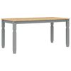 vidaXL J&iacute;deln&iacute; stůl Corona &scaron;ed&yacute; 160 x 80 x 75 cm masivn&iacute; borov&eacute; dřevo