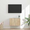 vidaXL TV wall cabinet Sonoma dub 59,5 x 31 x 40 cm kompozitn&iacute; dřevo
