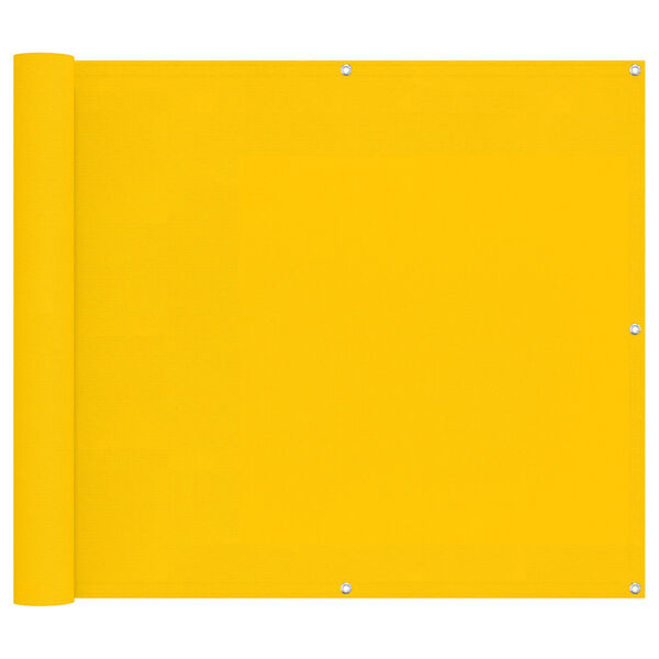 vidaXL Balkonov&aacute; clona Žlut&aacute; 90 x 200 cm PU potažen&yacute; oxford alu