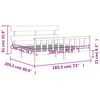 vidaXL R&aacute;m postele s čelem b&iacute;l&yacute; Super King Size masivn&iacute; dřevo