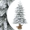 vidaXL Mini v&aacute;nočn&iacute; stromeček zasněžen&yacute; 45 cm PVC a PE Zelen&aacute; a b&iacute;l&aacute;