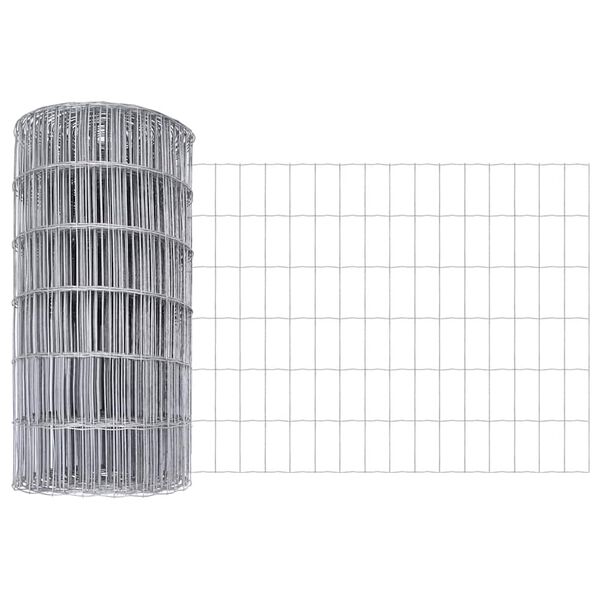 vidaXL Euro plot Stříbrná 0.4 x 50 m Horko pozinkovaná železo