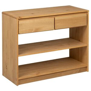 vidaXL Konzolov&yacute; stolek SAUDA dub 89,5 x 36,5 x 73 cm masivn&iacute; borovice