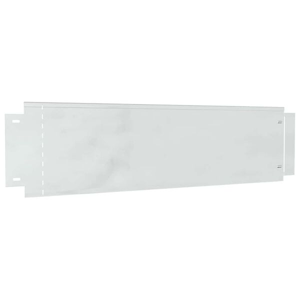 vidaXL Obrubníky trávníku 5 pcs Stříbrná 100 x 25 x 0.07 cm