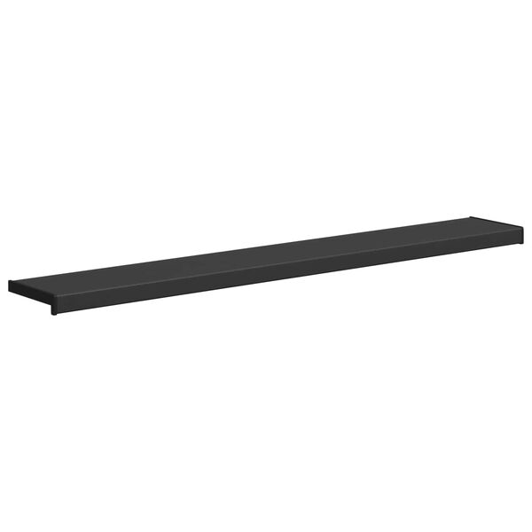 vidaXL Parapet okna Čern&aacute; s dřevěnou texturou 140 x 25 x 4,5 cm PVC