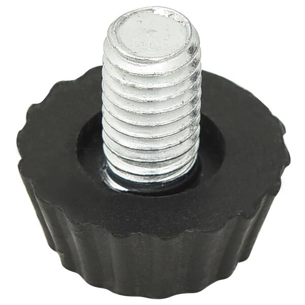 vidaXL Nastaviteln&eacute; n&aacute;bytkov&eacute; nohy M8 18 ks čern&eacute;