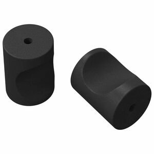 vidaXL &Uacute;chytky na skř&iacute;ň 2 ks Čern&aacute; M4 x 12 mm Železo