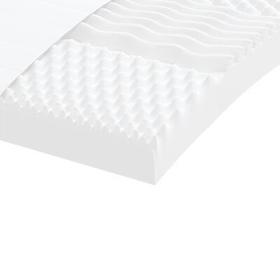 vidaXL Pěnová matrace bílá 160 x 200 cm 7 zón tvrdost 20 ILD