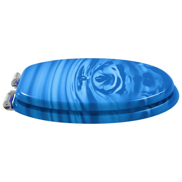 vidaXL Toaletn&iacute; prkno Modr&aacute; kapka 44 x 38 cm MDF deska