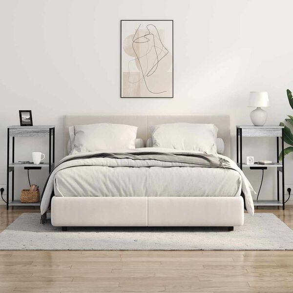 vidaXL Nočn&iacute; skř&iacute;ňka &Scaron;ed&aacute; Sonoma 41 x 31 x 76 cm kompozitn&iacute; dřevo