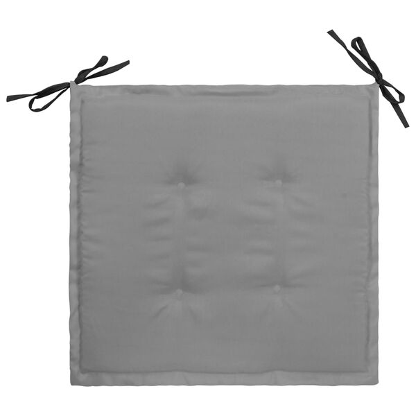 vidaXL Podu&scaron;ky na zahradn&iacute; židle 2 ks černo-&scaron;ed&eacute; 50 x 50 x 3 cm