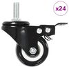 vidaXL 24 ks otočn&aacute; kolečka s brzdou 50 mm