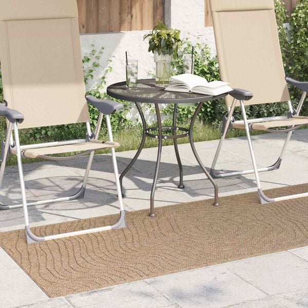 vidaXL Kusov&eacute; koberce Moir&eacute; Obd&eacute;ln&iacute;kov&yacute; Př&iacute;rodn&iacute; 150 x 80 cm