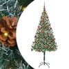 vidaXL Uměl&yacute; v&aacute;nočn&iacute; stromeček Zelen&aacute; 180 cm PVC a Ocel