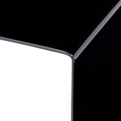 vidaXL Konferenční stolek černý 50 x 50 x 45 cm tvrzené sklo