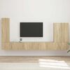 vidaXL Sada televizn&iacute;ho n&aacute;stěnn&eacute;ho kabinetu N&aacute;stěnn&yacute; 6 pcs Sonoma dub
