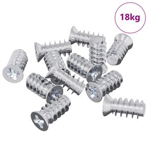 vidaXL &Scaron;roub 10909 pcs Stř&iacute;brn&aacute; M6 x 12 mm Železo