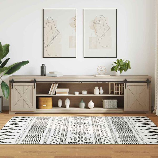 vidaXL Kov&aacute;n&iacute; pro posuvn&eacute; dveře skř&iacute;ně 244 cm uhl&iacute;kov&aacute; ocel