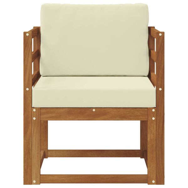 vidaXL Venkovn&iacute; pohovkov&aacute; souprava Masivn&iacute; ak&aacute;ciov&eacute; dřevo a polyester