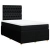 vidaXL Box spring postel s matrac&iacute; čern&aacute; 120x190 cm textil