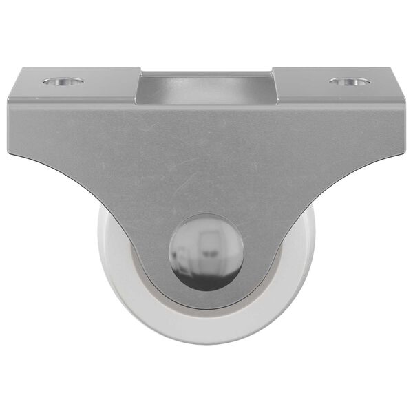 vidaXL Kolečko 2 pcs B&iacute;l&aacute; 42 x 11,5 x 29 mm Železo