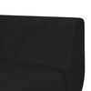 vidaXL Rozkládací pohovka ve tvaru L černá 275 x 140 x 70 cm samet