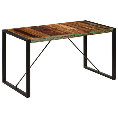 vidaXL Jídelní stůl 140 x 70 x 75 cm masivní recyklované dřevo