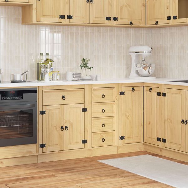 vidaXL Truhl&aacute;řsk&yacute; se z&aacute;suvkou SKI Medov&aacute; Hněd&aacute; 40 x 46 x 81 cm