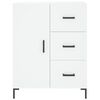 vidaXL Skř&iacute;ň highboard b&iacute;l&aacute; 69,5 x 34 x 180 cm kompozitn&iacute; dřevo