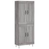 vidaXL Skř&iacute;ň highboard &scaron;ed&aacute; sonoma 69,5 x 34 x 180 cm kompozitn&iacute; dřevo