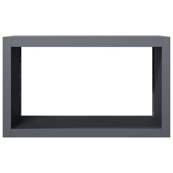 vidaXL Stojan na palivov&eacute; dř&iacute;v&iacute; antracitov&yacute; 100 x 40 x 60 cm ocel