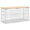 vidaXL Zahradn&iacute; lavice gabionov&yacute; design 83x31,5x42 cm masivn&iacute; borovice