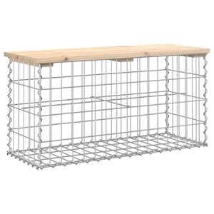vidaXL Zahradn&iacute; lavice gabionov&yacute; design 83x31,5x42 cm masivn&iacute; borovice