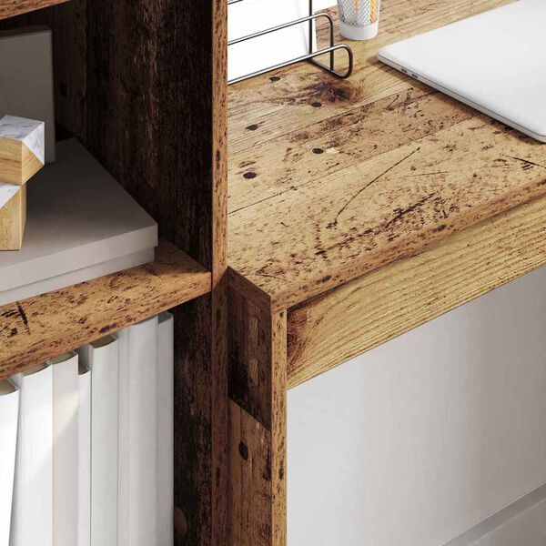 vidaXL Stůl se z&aacute;suvkou 2 pcs Star&eacute; dřevo