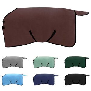 vidaXL Deka pro koně &Uacute;plně tmavě hněd&aacute; Polyester