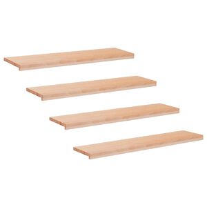 vidaXL Schodi&scaron;ťov&eacute; n&aacute;&scaron;lapy 4 ks 120 x 25 x 2 cm Př&iacute;rodn&iacute;