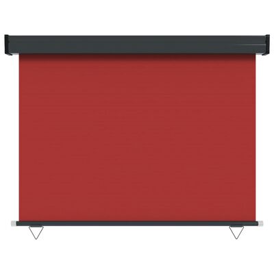 vidaXL Balkonová zástěna 122 x 250 cm červená