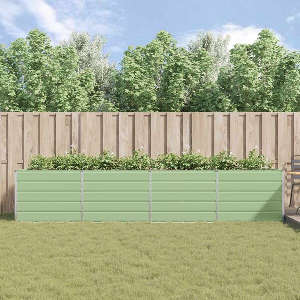 vidaXL Truhl&iacute;k Pastelově zelen&aacute; 195 x 100 x 45 cm Pozinkovan&aacute; ocel