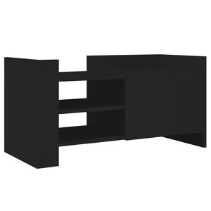 vidaXL TV skř&iacute;ňka čern&aacute; 80 x 35 x 40 cm kompozitn&iacute; dřevo