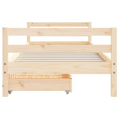 vidaXL Dětská postel se zásuvkami 80 x 200 cm masivní borové dřevo