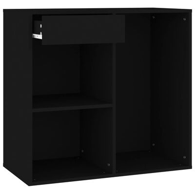 vidaXL Kosmetická skříňka černá 80 x 40 x 75 cm kompozitní dřevo