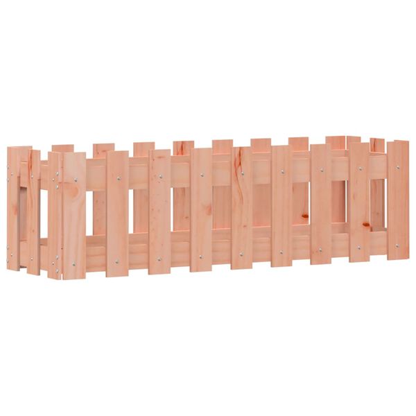 vidaXL Vyv&yacute;&scaron;en&yacute; z&aacute;hon plotov&yacute; design 100x30x30 cm masivn&iacute; douglaska