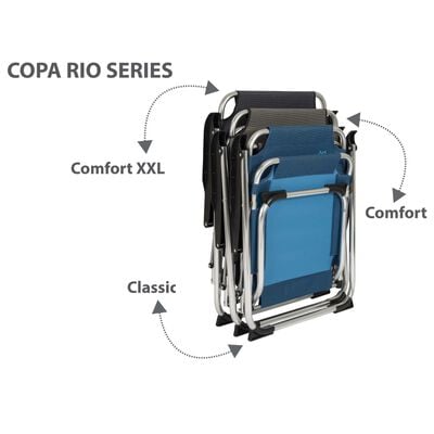 Bo-Camp Skládací kempingová židle Copa Rio Classic grafitově šedá