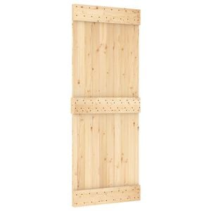 vidaXL Posuvn&eacute; dveře NARVIK Přirozen&aacute; a čern&aacute; 80 x 210 cm (152,5 cm)