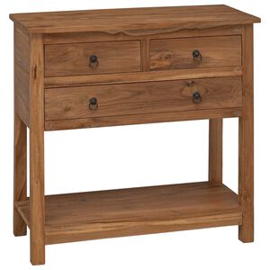 vidaXL Serv&iacute;rovac&iacute; skř&iacute;ň Př&iacute;rodn&iacute; 79 x 35 x 80 cm Pevn&eacute; teakov&eacute; dřevo