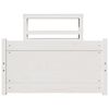 vidaXL Rám postele s čelem bez matrace bílý 90x200 cm